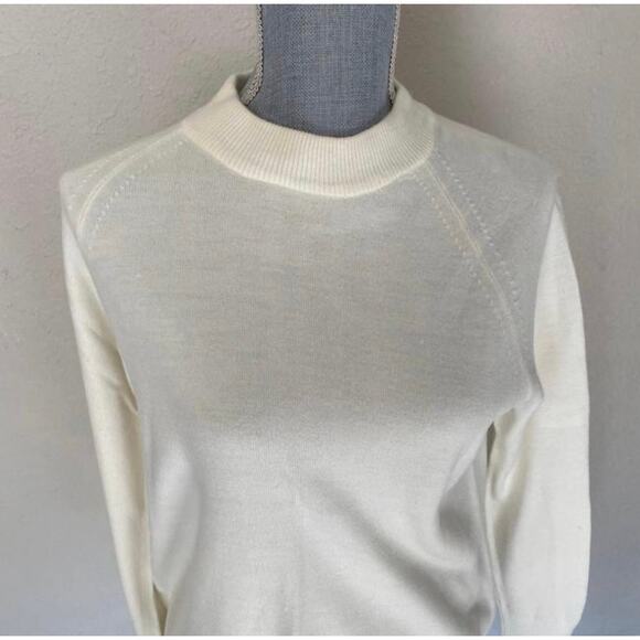 Hampshire Studio White Turtleneck Sweater - Picture 8 of 15
